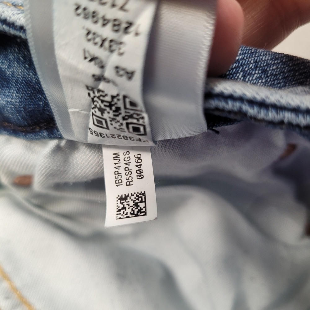 American Eagle Mens Slim Bootcut Easyflex Distressed Blue Jeans 33x32 - Picture 12 of 14